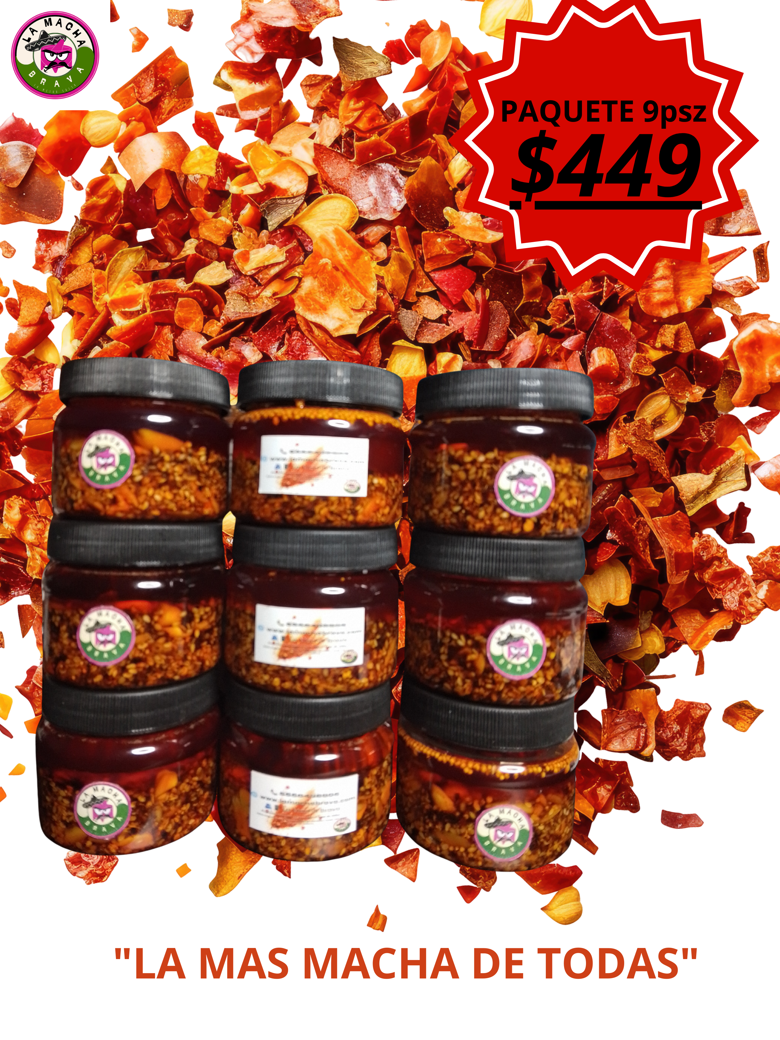 Paquete 9 piezas de 125ml